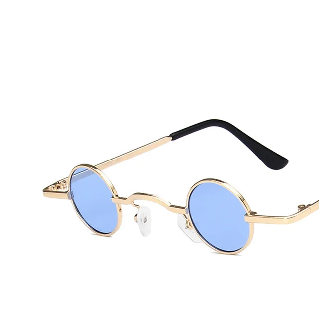 Girls Fashion Retro Round Frame Sunglasses Blue - Shop at LoveMi