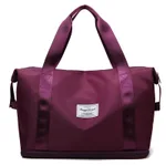 Large Capacity Travel Bag Fitness Gym Shoulder Bag For Workout Yoga Outdoor - Fuchsia