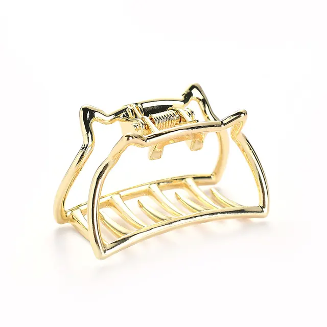 Small Strange Hand Girl Cat Hair Clip Gold - Shop at LoveMi