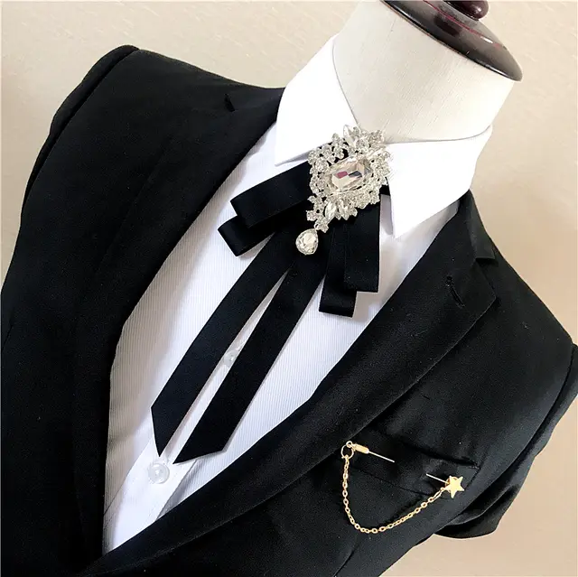 Unisex Bow Tie Collar Floral Shirt Accessories 3 Style - Shop at LoveMi
