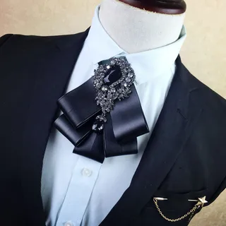 Unisex Bow Tie Collar Floral Shirt Accessories - 5 Style