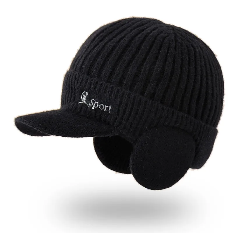 Korean Style Men's Pullover Warm Thick Duck Tongue Black - Shop at LoveMi