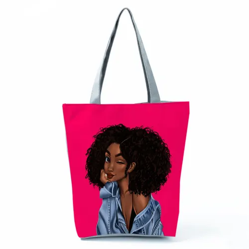 Girls Print Portable Lazy Lightweight Shopping Bag Hl2110 - Shop at LoveMi