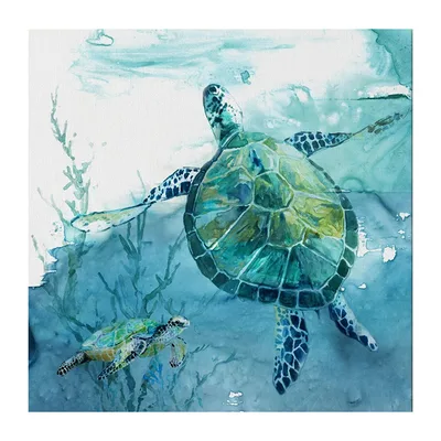Turtle Canvas Painting Wall Art Poster 3 Style - Shop at LoveMi