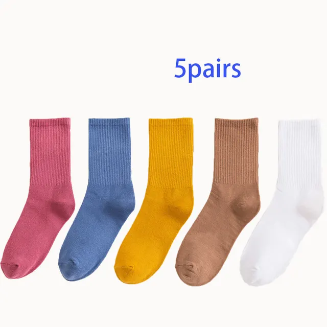 Winter Solid Color Pile Socks Set A - Shop at LoveMi