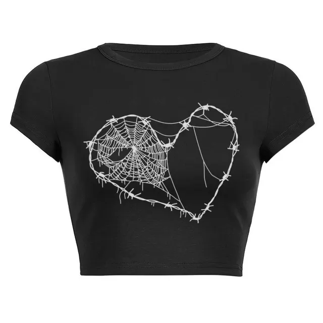 Printed American Green Heart Printed Round Neck Slim Fit Short Short Sleeve T shirt 2 Style - Shop at LoveMi