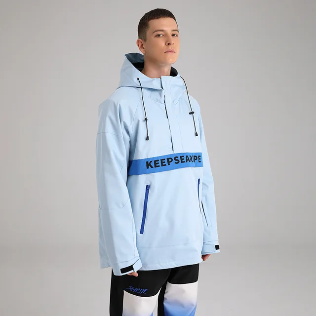 Waterproof Jacket Ski Gear Sweatshirt Hoodie M Blue - Shop at LoveMi