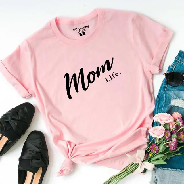 Alphabet Printed Short sleeved Team Uniforms European And American Fabrics Pink - Shop at LoveMi