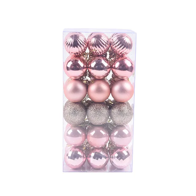 Christmas Color Ball Whole Box Set Rose Gold - Shop at LoveMi