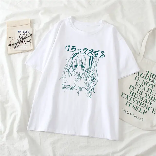 Women's Short Sleeve Harajuku Kawaii Casual Girl T shirt Top Dark - Shop at LoveMi