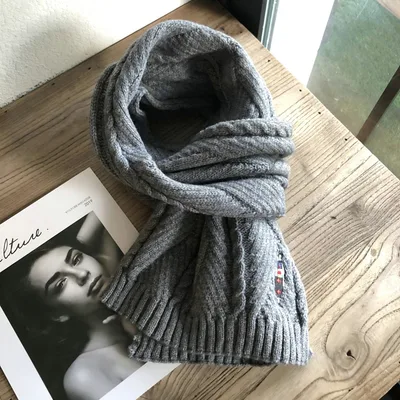 Women's All Match Scarf Decorative Warm Western Style Fashion 03Grey - Shop at LoveMi