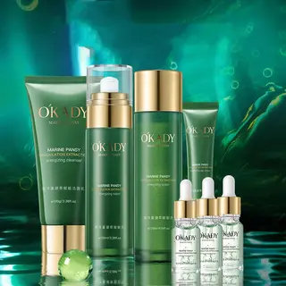 Plant Skin Care Product Set Water Lotion Moisturizing Full Set Of Cosmetics - Seven Piece Set