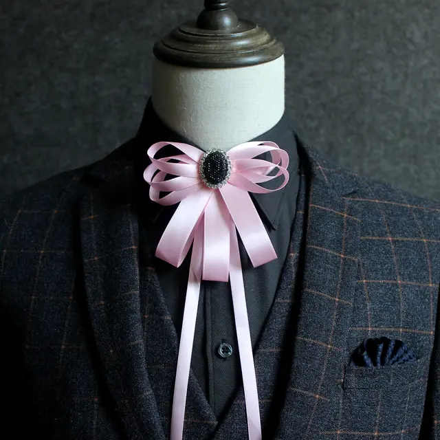 Men's Suit Shirt Tie Accessories Bow Pink - Shop at LoveMi