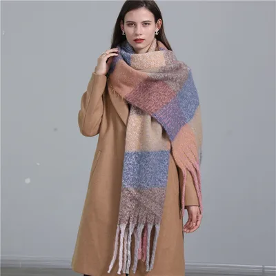 Women's Fashion Thickened Thermal Shawl Scarf Wt588 - Shop at LoveMi