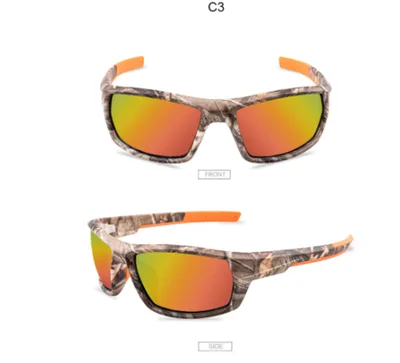 Men's And Women's Sports Polarized Lenses Camouflage Red Film - Shop at LoveMi