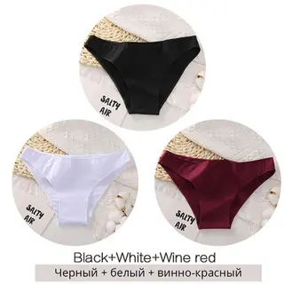Ladies Fashion Personality Three Piece Panty Set - J
