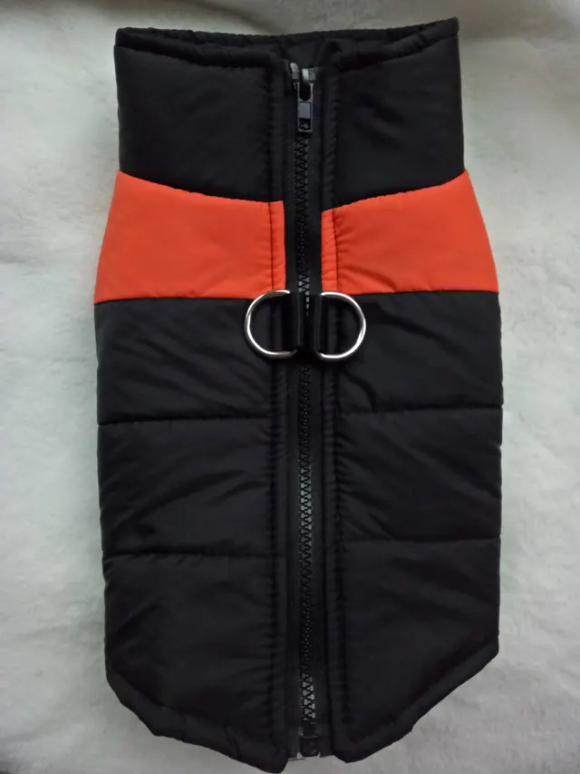 Autumn And Winter Pet Ski Suit Dog Outdoor Cotton Coat Vest Orange - Shop at LoveMi