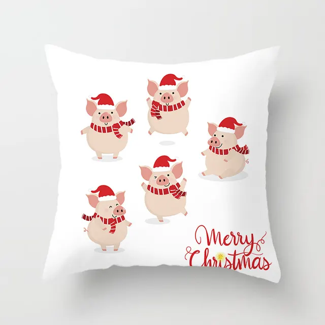 Home Nordic Style Cushion Christmas Pillow Cover Xmas7 3 Without Pillow Core - Shop at LoveMi