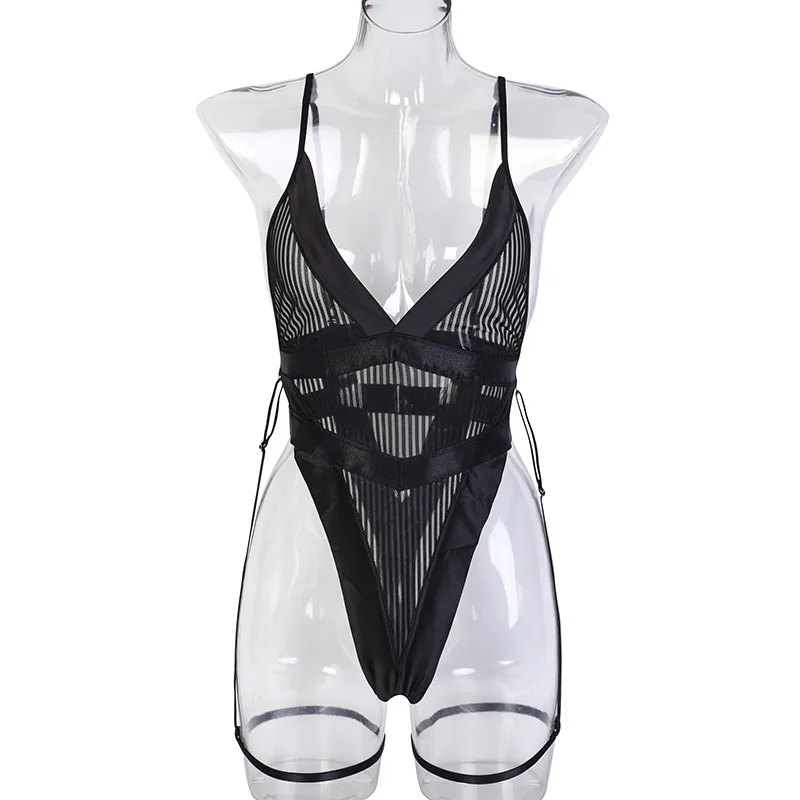Sling Women's Mesh Body Shaper Bodysuit Black - Shop at LoveMi