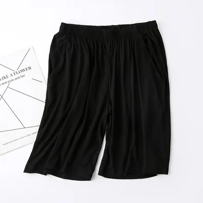 Modal Women's Summer Thin Loose Pajama Pants Shorts Black - Shop at LoveMi