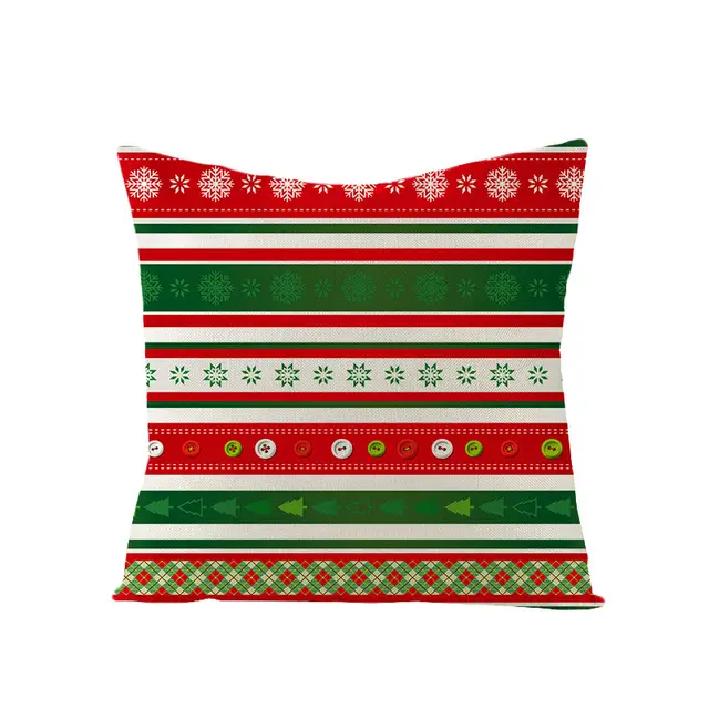 Green Series Linen Christmas Pillow Cover Jym064 7 - Shop at LoveMi
