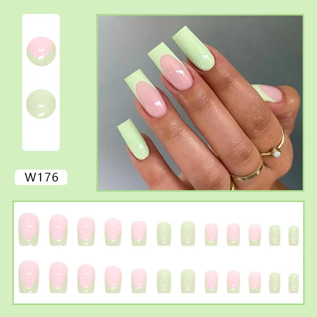 Small Pollen Transparent Medium And Long Ladies Manicure Patch W176 - Shop at LoveMi