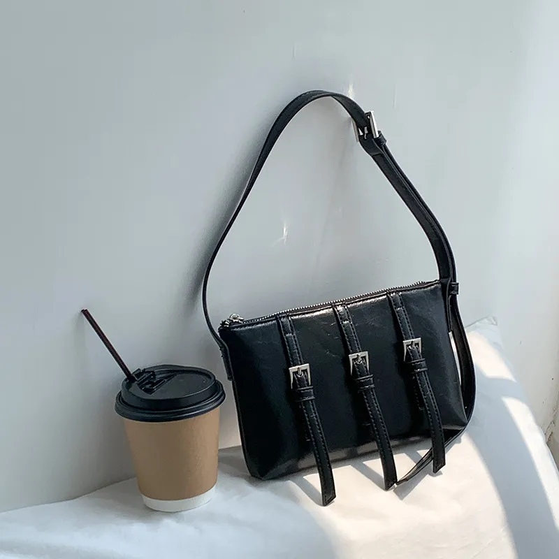 Women's Fashion Vintage Handheld Messenger Bag Black - Shop at LoveMi