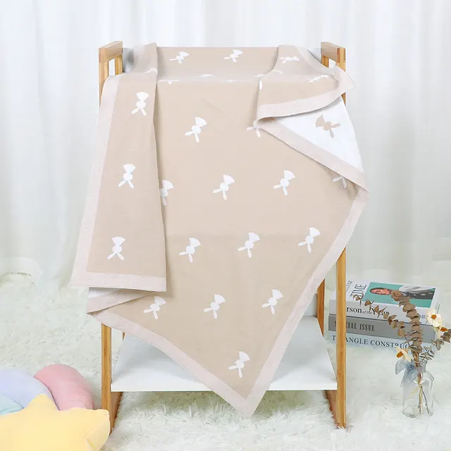 Baby Cartoon Knitted Cotton Cute Windproof Blanket Camel - Shop at LoveMi