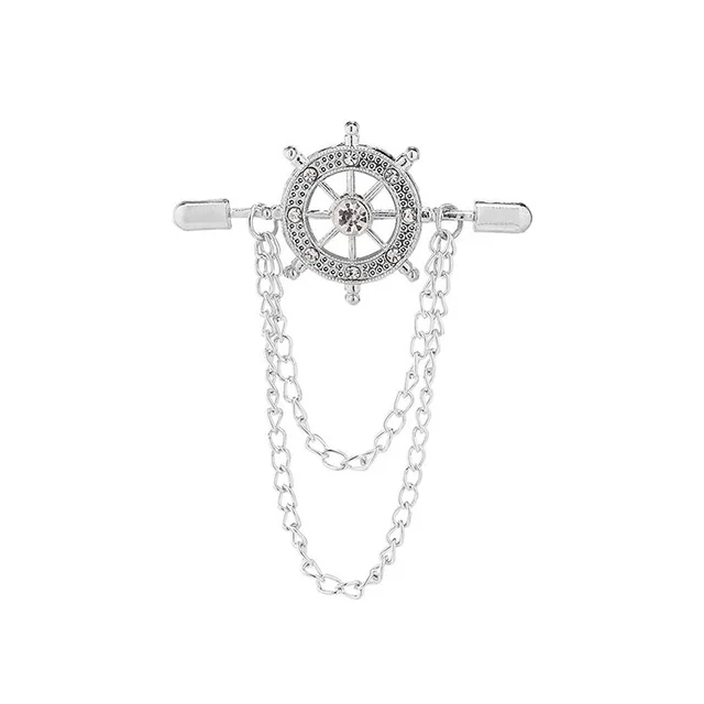 Fashion Retro Wild Simple Personality Alloy Cross Brooch Silver - Shop at LoveMi