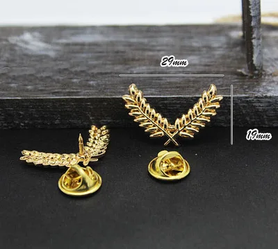 European And American Retro Golden Wheat Ear Brooch Gold Pair - Shop at LoveMi