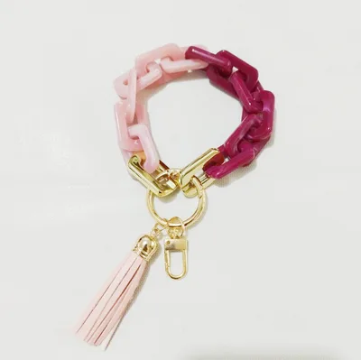 New Style Acrylic Bracelet Ladies Keychain Color 3 Style - Shop at LoveMi