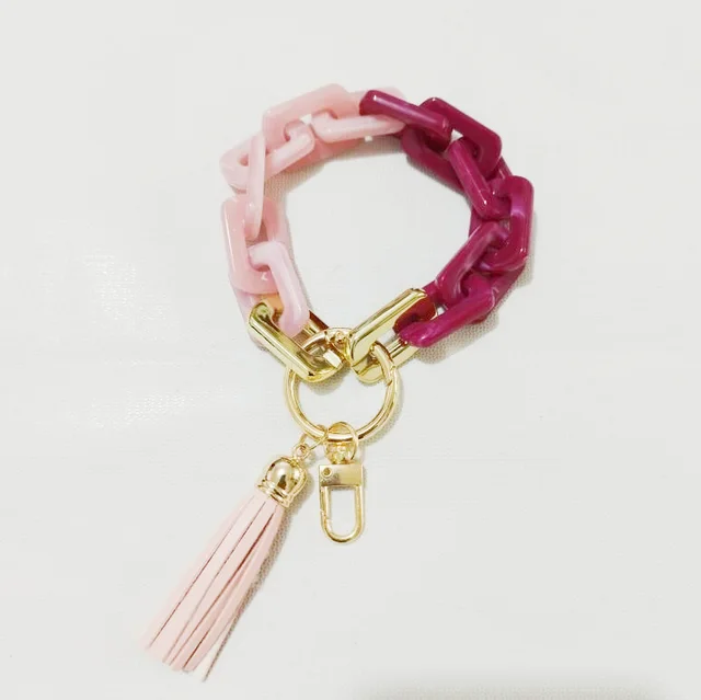 New Style Acrylic Bracelet Ladies Keychain Color 3 Style - Shop at LoveMi