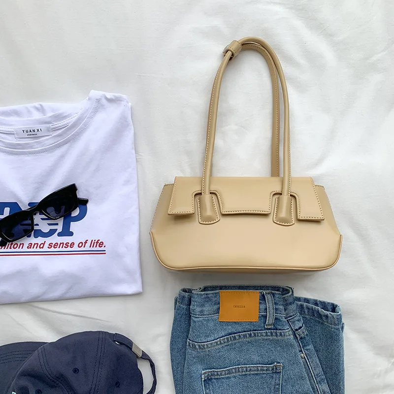 Women's Casual Fashion Versatile Shoulder Bag Khaki - Shop at LoveMi