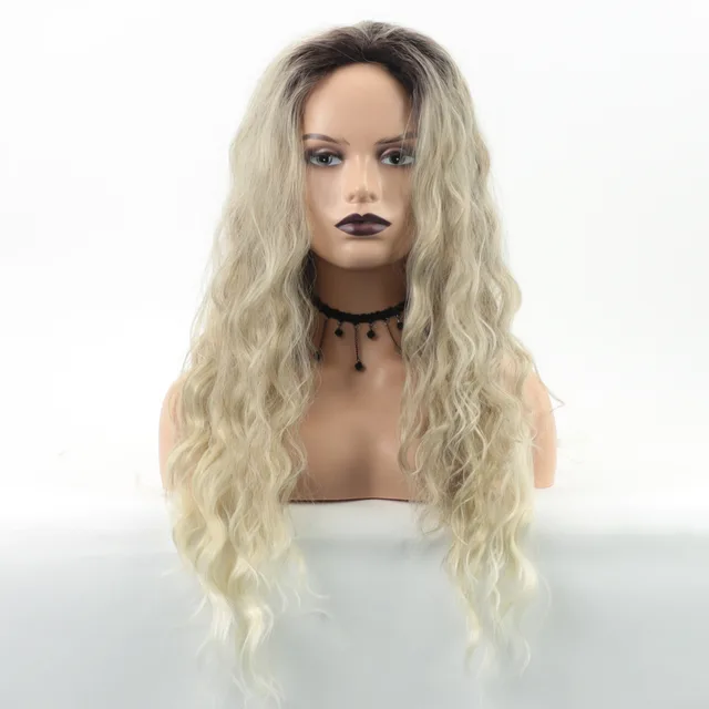 Golden Gradient Color Chemical Fiber Wig Picture Color - Shop at LoveMi