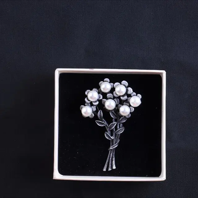 Semi precious Stone Bouquet Chest Pin All match Clothing - Shop at LoveMi