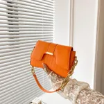 Temperament Versatile Niche Design One Shoulder Underarm - Orange