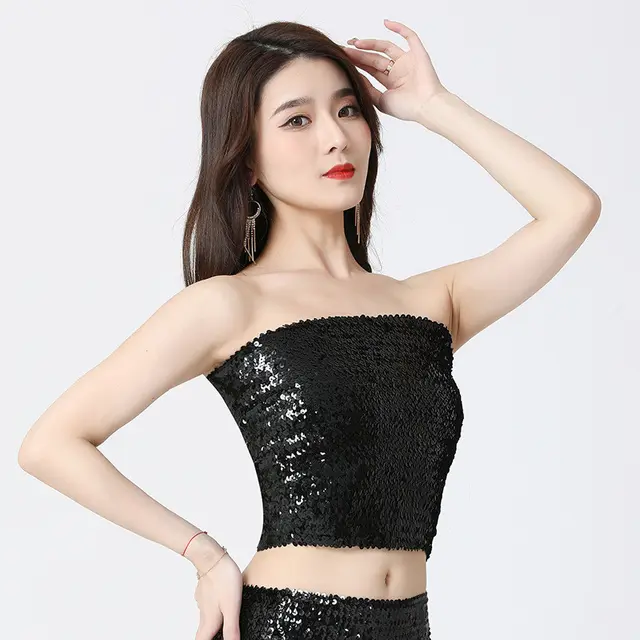 European And American Sequined Top DS Costumes Black - Shop at LoveMi