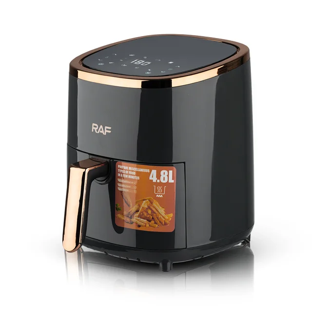 Large Capacity Smart Touch Screen Household Air Fryer Black - Shop at LoveMi