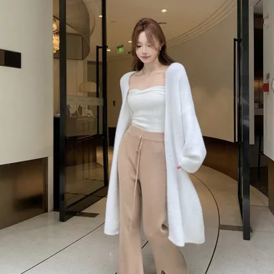 Retro Top Niche Women's Sweater Coat White Coat - Shop at LoveMi