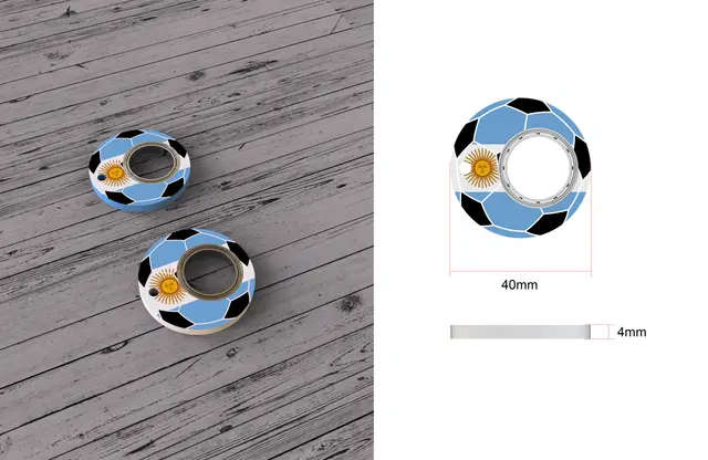 Creative Football World Cup Fidget Spinner Toy Keychain Hand Spinner Anti Anxiety Toy Relieves Stress Finger Spinner Keychain Bottle Opener Kids Toy Arg - Shop at LoveMi