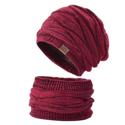 Women's Fashionable Popular Knitted Beanie Hat Red - Shop at LoveMi
