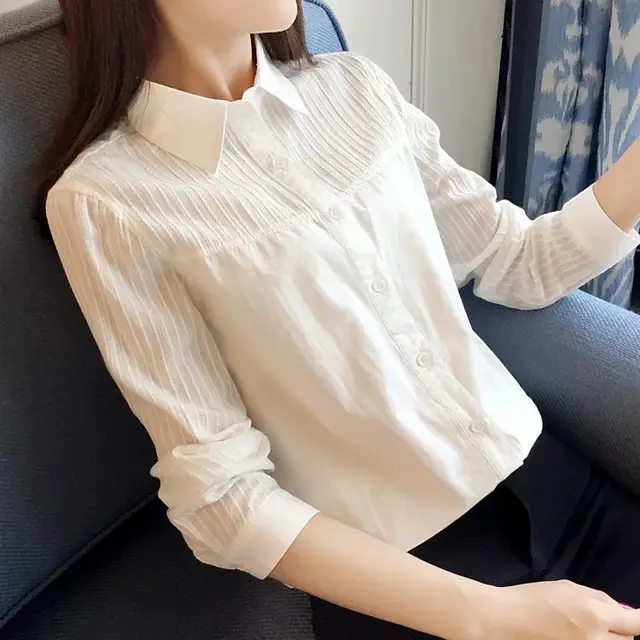 Summer Korean Style Company Business Wear Blouse Peaked Lapel And Long Sleeve - Shop at LoveMi