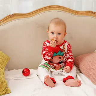 Men's Fawn Christmas Pajama Set - Baby