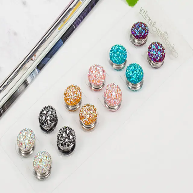 Magnetic Scarf Buckle Collar Clip Brooch Headgear Accessories 3 Style - Shop at LoveMi