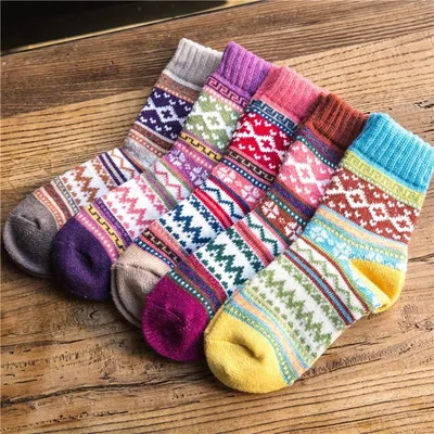 Thick Needle And Thread Thickened Warm Wool Socks Shape11 - Shop at LoveMi