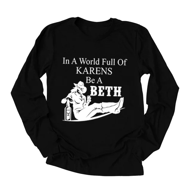 In A World Full Women's Bottoming T shirt Black - Shop at LoveMi