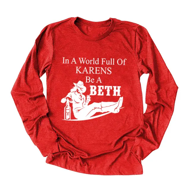 In A World Full Women's Bottoming T shirt Red - Shop at LoveMi