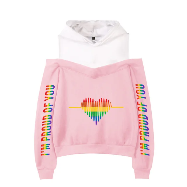 New Sexy Off the shoulder Hoodie For Women 4Pink - Shop at LoveMi