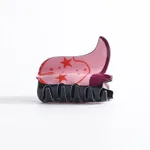 Retro Exotic Acrylic Barrettes - Light Pink Cowboy Boot