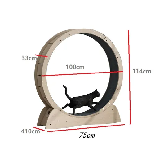 Cat Silent Treadmill Roller Large Weight Loss Exercise Furniture Density Board - Shop at LoveMi